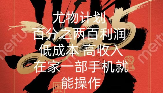 尤物计划-200％暴利 低成本 高收入 一部手机即可操作_金轩项目库