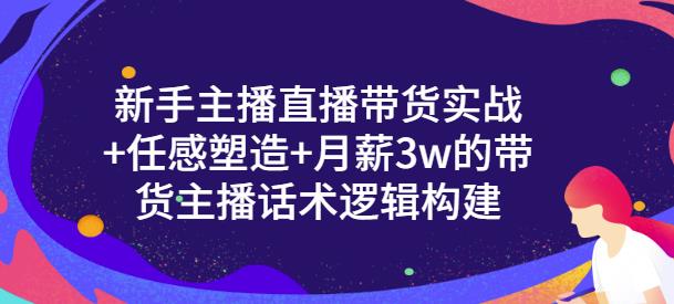 新手主播直播带货实战+信任感塑造+月薪3w的带货主播话术逻辑构建_金轩项目库