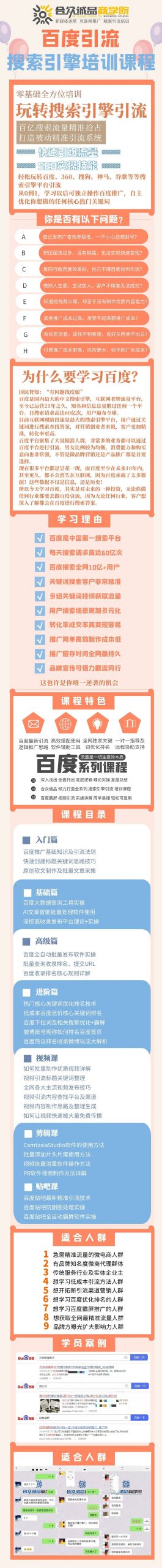 老派Seo：百度霸屏引流课程「搜索引擎推广全系可复制，打造精准被动流量系统」附带工具_金轩项目库