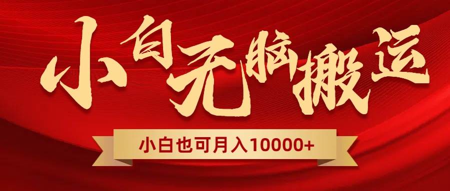 无脑搬运视频，全新平台独占玩法，一个账号每天1000+，多账号轻松扩张！_金轩项目库