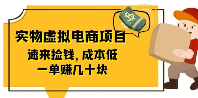 东哲日记：全网首创实物虚拟电商项目，速来捡钱，成本低，一单赚几十块！_金轩项目库