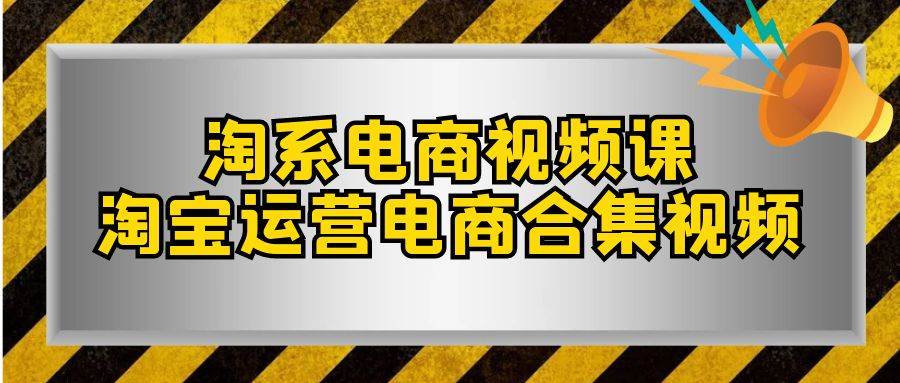 淘系-电商视频课，淘宝运营电商合集视频（33节课）_金轩项目库