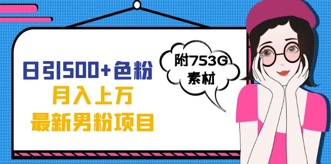 日引500+色粉轻松月入上万九月份最新男粉项目（附753G素材）_金轩项目库