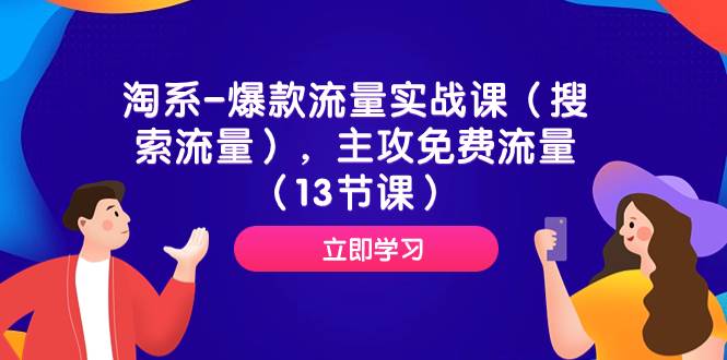 淘系-爆款流量实战课（搜索流量），主攻免费流量（13节课）_金轩项目库
