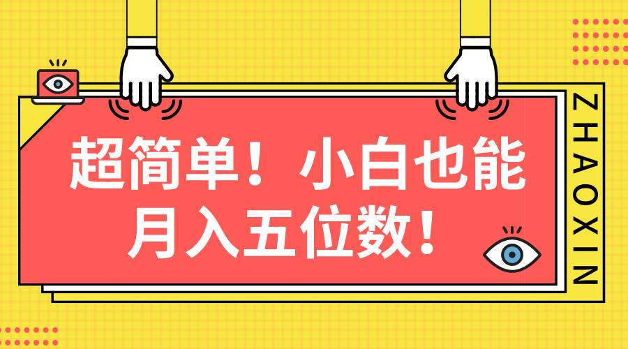 超简单图文项目！小白也能月入五位数_金轩项目库