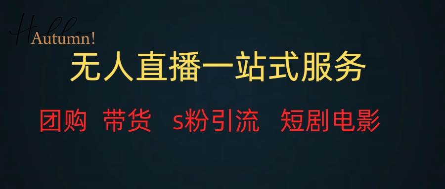 无人直播全套服务，变现稳定_金轩项目库