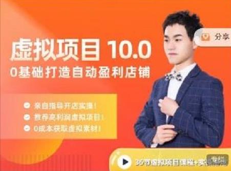 陆明明·虚拟项目特训班10.0，0基础打造自动盈利店铺 价值1580元_金轩项目库