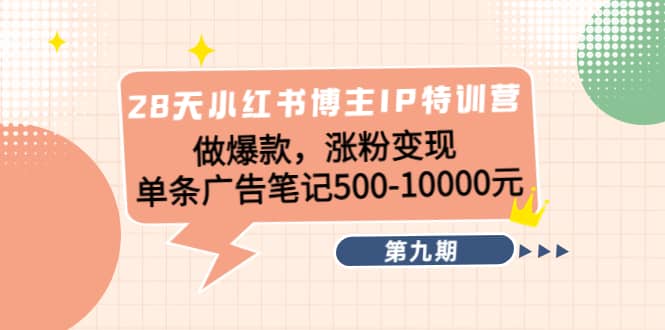 28天小红书博主IP特训营《第9期》_金轩项目库