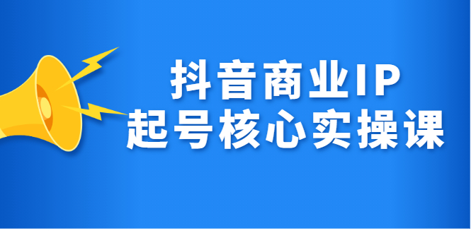抖音商业IP起号核心实操课，带你玩转算法，流量，内容，架构，变现_金轩项目库