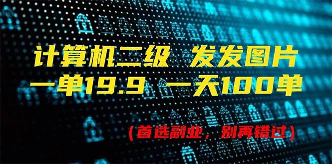 计算机二级，一单19.9 一天能出100单，每天只需发发图片（附518G资料）_金轩项目库