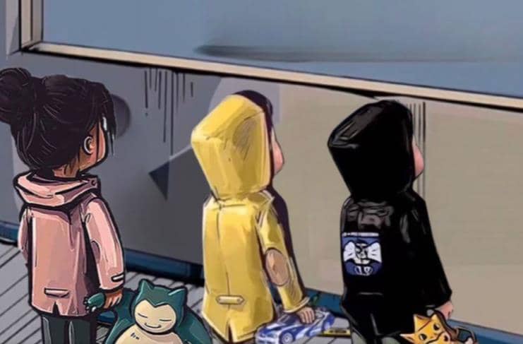 橱窗看车男孩汽车头像制作项目_金轩项目库