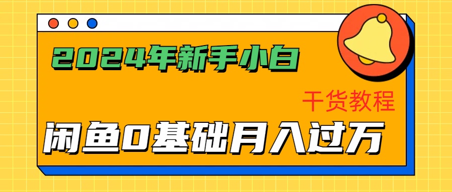 2024年新手小白如何通过闲鱼轻松月入过万-干货教程_金轩项目库