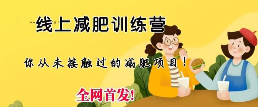 线上减肥训练营，足不出户，仅靠拉几个社群，发几条朋友圈，就可以月实现入五位【揭秘】_金轩项目库