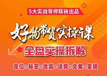 抖音好物带货实操课，全盘拆解抖音好物带货号全套流程打法_金轩项目库