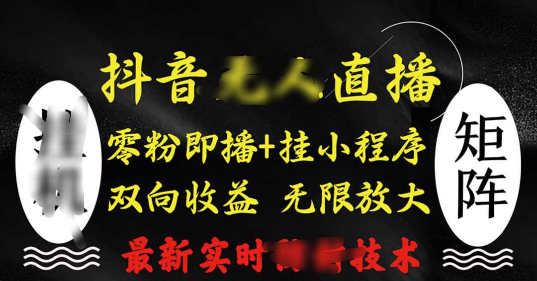 抖音无人直播最新独家玩法，小雪花+撸音浪双向收益，可矩阵放大_金轩项目库