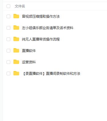 左小姐-直播带货俱乐部十三行、无人直播，全套教程附：工具、文档、话术资料_金轩项目库