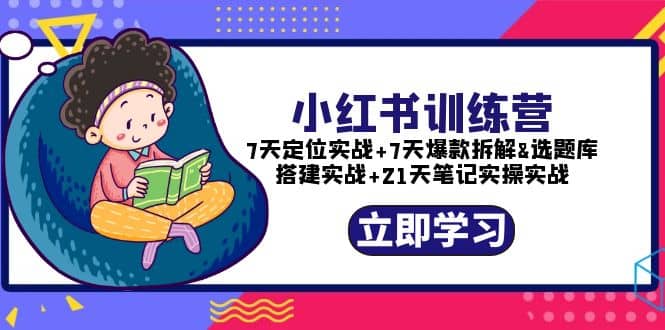 小红书训练营：7天定位实战+7天爆款拆解+选题库搭建实战+21天笔记实操实战_金轩项目库