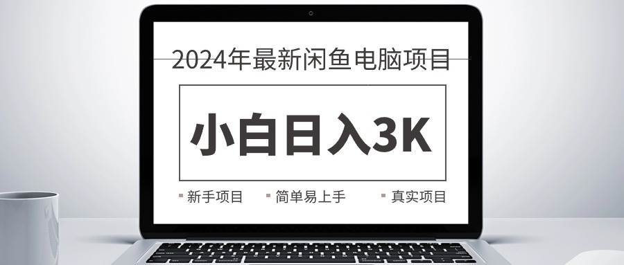 2024最新闲鱼卖电脑项目，新手小白日入3K+，最真实的项目教学_金轩项目库