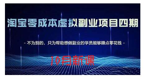 淘宝蓝海虚拟项目4.0，让你最大化15-20天内起店和快速实操_金轩项目库