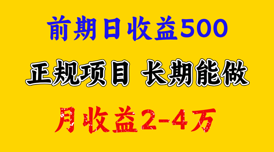 一天收益500+，上手熟悉后赚的更多，事是做出来的，任何项目只要用心，必有结果_金轩项目库