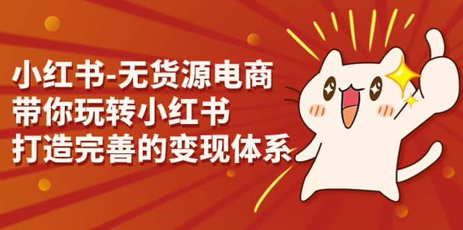 小红书-无货源电商，带你玩转小红书，打造完善的变现体系_金轩项目库