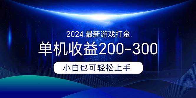 2024最新游戏打金单机收益200-300_金轩项目库