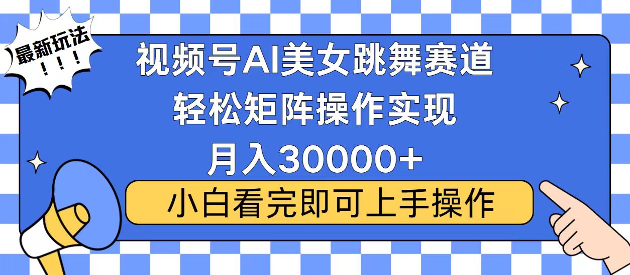 视频号2025最火最新玩法，当天起号，拉爆流量收益，小白也能轻松月入30000+_金轩项目库