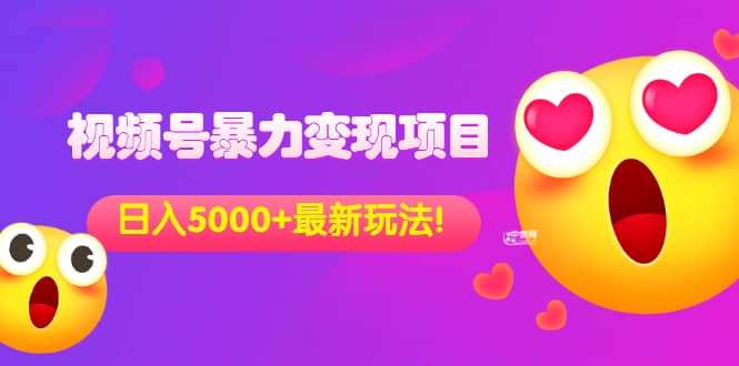 外面收费699的视频号暴力变现项目，日入5000+，简单易操作当天见效果_金轩项目库
