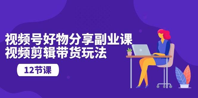 视频号好物分享副业课，视频剪辑带货玩法（12节课）_金轩项目库