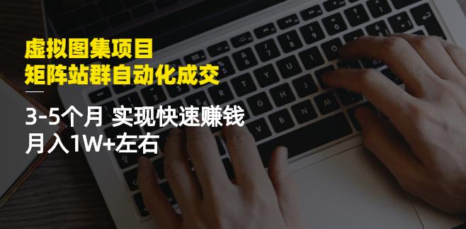 虚拟图集项目：矩阵站群自动化成交，3-5个月实现快速赚钱月入1W+左右_金轩项目库
