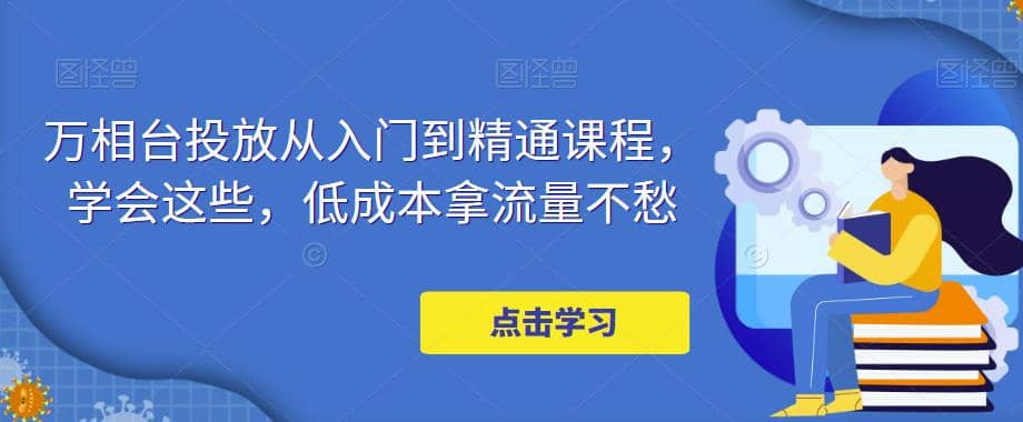 万相台投放·新手到精通课程，学会这些，低成本拿流量不愁_金轩项目库