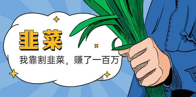 我靠割韭菜 赚了一百万_金轩项目库