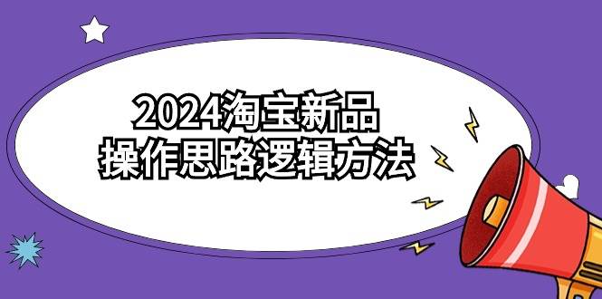 2024淘宝新品操作思路逻辑方法（6节视频课）_金轩项目库