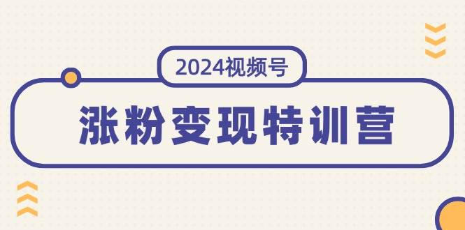 2024视频号-涨粉变现特训营：一站式打造稳定视频号涨粉变现模式（10节）_金轩项目库