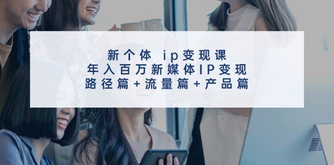 新个体 ip变现课，年入百万新媒体IP变现，路径篇+流量篇+产品篇_金轩项目库
