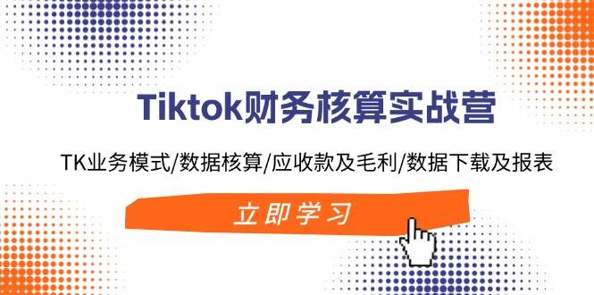 Tiktok财务核算实战营：TK业务模式/数据核算/应收款及毛利/数据下载及报表_金轩项目库