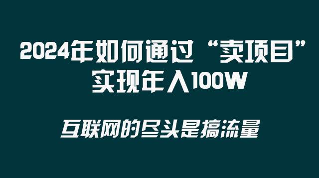 2024年如何通过“卖项目”实现年入100W_金轩项目库