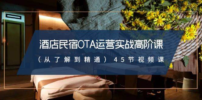 酒店民宿-OTA运营实战高阶课（从了解到精通）45节视频课_金轩项目库