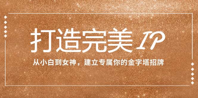 打造完美IP：从小白到女神，建立专属你的金字塔招牌（15节课）_金轩项目库