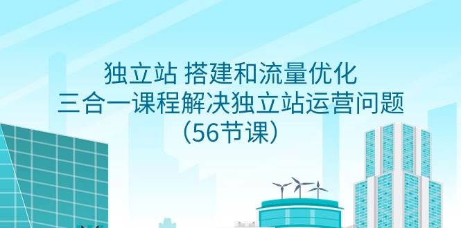 独立站 搭建和流量优化，三合一课程解决独立站运营问题（56节课）_金轩项目库