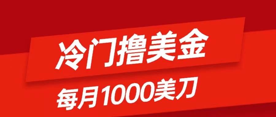 冷门撸美金项目：只需无脑发帖子，每月1000刀，小白轻松掌握_金轩项目库
