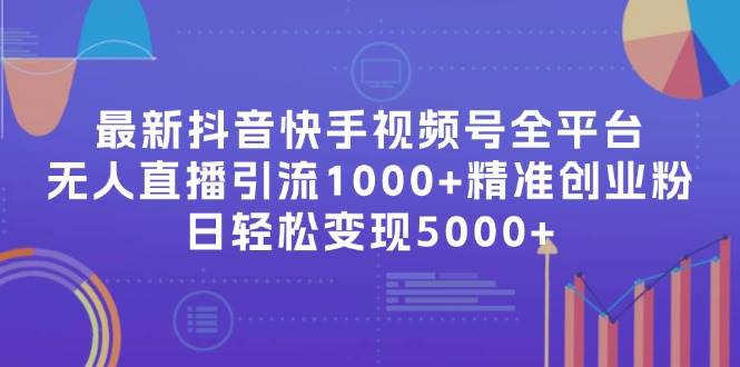 最新抖音快手视频号全平台无人直播引流1000+精准创业粉，日轻松变现5000+_金轩项目库