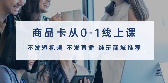 商品卡从0-1线上课（不发短视频 不发直播 纯玩商城推荐）32节课_金轩项目库
