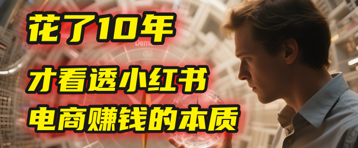 我花了10年，才看透小红书电商赚钱的2个字：本质_金轩项目库