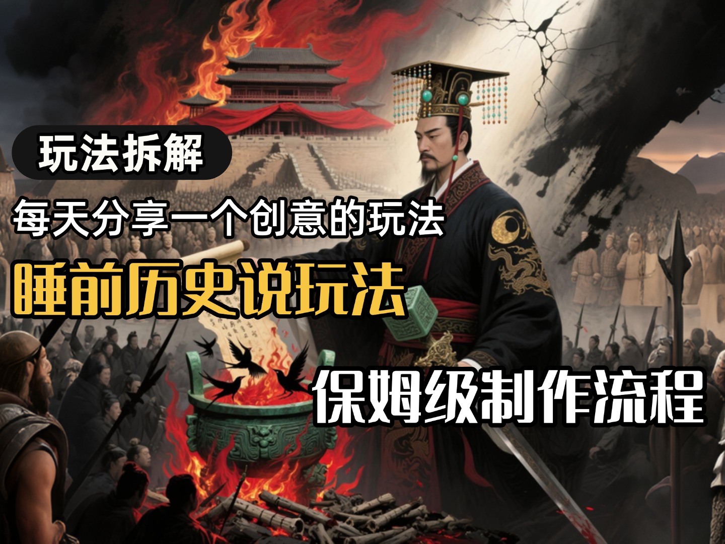 13条作品涨粉24.5万，全流程拆解睡前历史说，保姆级教程_金轩项目库